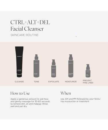CTRL+ALT+DEL Facial Cleanser - Refreshing Skincare for All Skin Types | International Shipping Available - Buy Online on GoSupps.com
