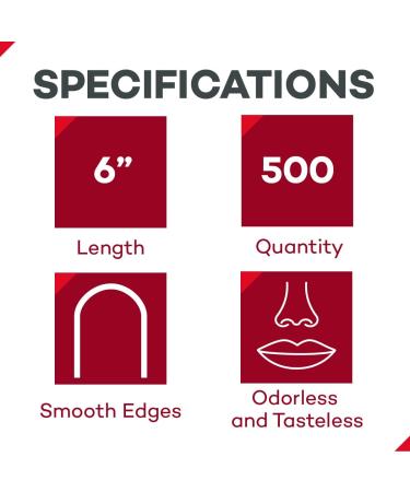 Dealmed 6 Senior Tongue Depressors - 500 Non-Sterile Wood Sticks - Buy Online on GoSupps.com