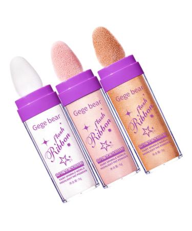 DRESSOOS 3pcs Highlight Pat Powder Arm Highlighter Highlight Patting Powder Makeup Highlighter Patting Glitter Highlighter Powder Women Body Highlighter Body Glitter