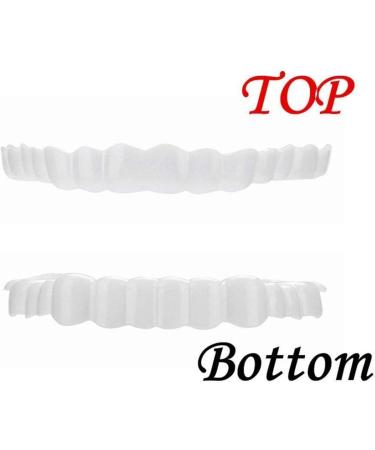 BGZ 2 Pairs Cosmetic Teeth Snap on Perfekt Smile Denture Perfect Smile Teeth Veneers Comfort Fit Flex Tooth Improve Your Smile in Minutes At Home 2 Upper & 2 Lower - Buy Online on GoSupps.com