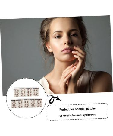 WOFASHPURET Eyebrow Pen 9 Sheets Waterproof Eyebrow Stickers Eyebrow Tattoos Stickers Eyebrow Transfer Stickers 6d Shaping 21x14.7cm Brown - Buy Online on GoSupps.com