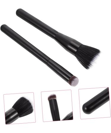 Mikinona 2 Pcs Highlight Brush Makeup Brush Eye Makeup Brushes Man-made Fiber Makeup Brush Wooden Handle - Buy Online on GoSupps.com