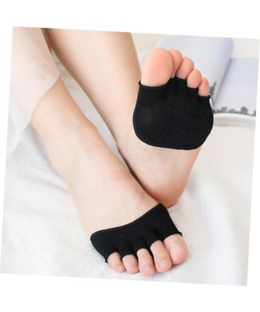 Buy Combined 4 Pairs of Women's High Heel Toe Socks | Fingerless Sandal Toe Covers | Black 10x7cm International Shipping Available! - Buy Online on GoSupps.com