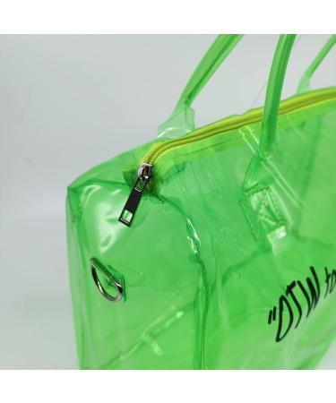 Green clear bag on sale