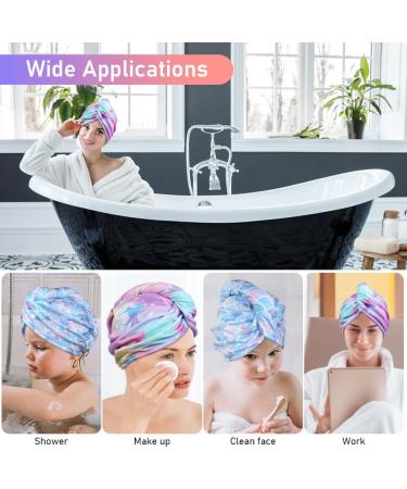 Uraqt Haarurban Towel - Quick-Drying Microfiber Hair Turbans (2 Pack) for Women & Girls - Perfect for All Hair Types (Blue + Yellow) - Buy Online on GoSupps.com
