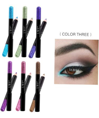 VINTORKY Makeup Eyeshadow 3pcs Women Cosmetic Pen Eyeshadow Pen Waterproof Eye Shadow Pen Makeup Pen Sequins Does Not Fade 1 count (Pack of 1) As Shown - Buy Online on GoSupps.com