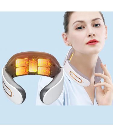 Qcwwy Neck Massager - Intelligent Cervical Massage Device with 8 Intensity Levels | Multifunctional & Electric Neck Protection for Ultimate Relaxation - Buy Online on GoSupps.com