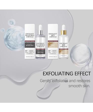 Black and White Rice Exfoliant Rice Ampoule Duo Exfoliating Solution Soft Exfoliating Face and Body Scrub Dead Skin Cells Remover for All Skin Types. (White 1) White 3.38 Fl Oz (Pack of 1) - Buy Online on GoSupps.com