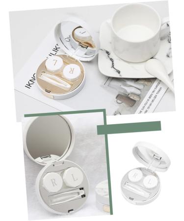 Buy Healvian 3-Piece Contact Lens Organizer - Portable Marbling Storage Box for Travel | International Shipping Available - Buy Online on GoSupps.com
