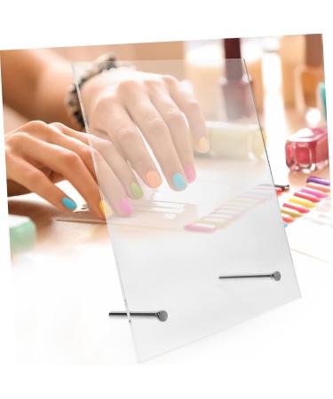 FOMIYES nail display board nail display chart nail tech accessories salon nail color board nail practice nail polish stand fake nail display stand Work exhibition board Acrylic magnetic Transparent - Buy Online on GoSupps.com