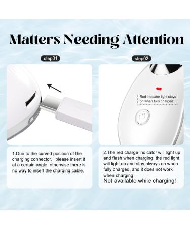Neck Face Massager | Face Sculpting Tool with 3 Color Modes & Vibration for Double Chin Reduction - White - Buy Online on GoSupps.com