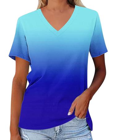 Shop Summer Women's Casual V-Neck T-Shirts | Oversized Cotton Blouses & Floral Prints Perfect for Every Occasion! - Buy Online on GoSupps.com