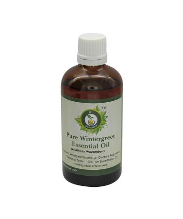 R V Essential Huile Essentielle de Wintergreen pur 50ml (1.69oz) - Gaultheria procumbens (100% Pur et naturelle Distill e vapeur) Wintergreen Essential Oil