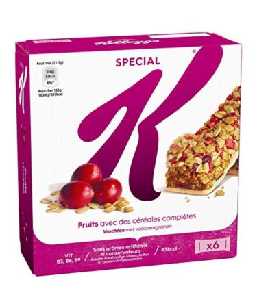 Special K - Barre de c r ales - Fruits rouges x6