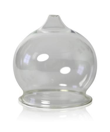 Lauschaer glass fire -cheeked glass simply d ball approx. 35mm -80 mm oral blades hand -shaped cupping glass cupping glass original (80mm)