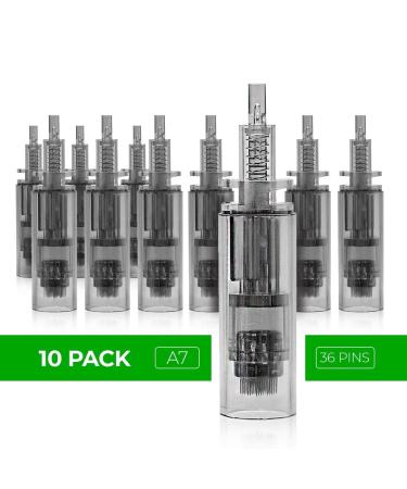 Dr. Pen Ultima A7 Replacement Cartridges (10 Pack) - 36 Pins Bayonet Slot - Disposable Parts - Buy Online on GoSupps.com