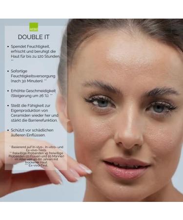 Avebio Double IT: Moisturizing & Protective Face & Eye Cream with Algae | 2in1 Formula | Proven Effectiveness | 50ml - Shop Internationally! - Buy Online on GoSupps.com