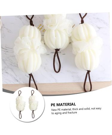 Balacoo 4 Pcs Bath Ball - Exfoliating Loofah & Back Scrubber for Soft Skin | International Shipping Available - Buy Online on GoSupps.com