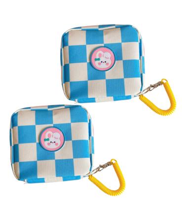 Lipsticks Pouch 2pcs Napkins Coin Outdoor for Bag Napkin Organizer Pouches Pouch Cartoon Portable Tampon Adorable Storage Pad Girls Menstrual Girl Tampons Holder