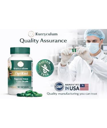 Kurryculum OptiKind Eye Health Supplement - Vision Support Vitamins with Lutein & Zeaxanthin - 90 Capsules - Buy Online on GoSupps.com