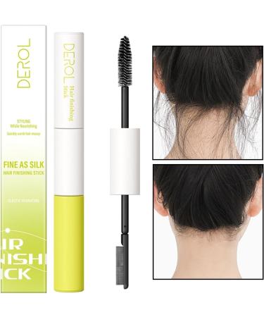 Double Head Hair Finishing Stick Hair Mascara Brush Head & Comb Shaped Head Wax Stick Flyaway Non-greasy Men Women Bangs Styling Products (ColorC 1pack) - Buy Online on GoSupps.com