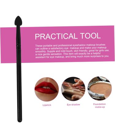 CANIGHT 5pcs Silicone Eyeshadow Brush Eye Cosmetic Brush Lip Applicator Eye Shadow Brush Special 13x1cm Black - Buy Online on GoSupps.com