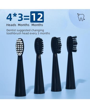 Y-Kelin Electric Toothbrush for Adults - 5 Modes Soft Bristles (Black) | Best International Shipping - Buy Online on GoSupps.com