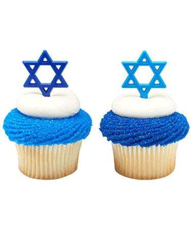 Star of David Hanukkah Cupcake Picks - 24 pc - Buy Online on GoSupps.com