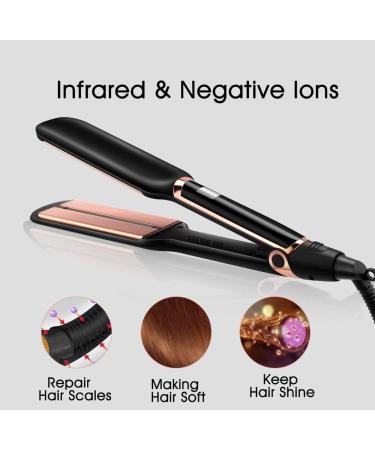 JONIK BEAUTY Professional Hair Straightener & Curler - Infrared Technology Ceramic Tourmaline Plates Glossy White Finish - Buy Online on GoSupps.com