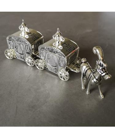 Silver Plated My First Tooth & Curl Carriage Christening Gift Set - 5.7 x 1.38 x 2.17in - Buy Online on GoSupps.com