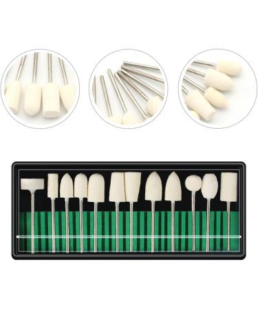 FOMIYES 1set Nail Polish Polishing Head for Manicure Grit File Sanding Rings Grinding Polisher Bands Electric Manicure Sanding Rings Nail Drill Head To Rotate Diamond Wool Head - Buy Online on GoSupps.com