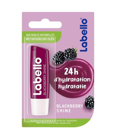 Pack of 6 - Labello Lipcare/Lip Balm - Blackberry Shine - 4.8 g