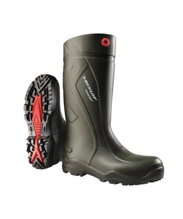 Dunlop D76093308 Purfort+ Flexible Lightweight Boot  Minimize Foot Fatigue  Ease of Movement  Premium Insole  Dark Green  Men Size 8/Women Size 10