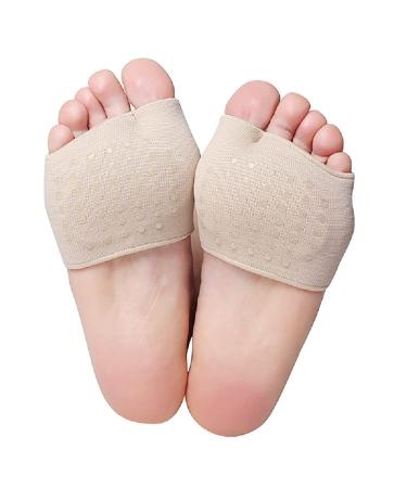 Medium-footed upholstery for bale tooth foot cuffs forefoot cushions anti-slip calls to blow morton's neurom bale pain metatarsalgia pain relief 1 pair of light yellow s