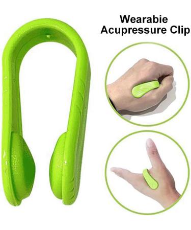 Acupressure Clip - Portable Headache & Tension Relief Device | Green Gift for Wellness - Buy Online on GoSupps.com