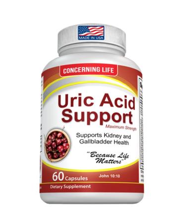 Uric Acid Support Cleanse & Kidney Function Control - Supports A healthy Natural Gout Inflammation - Herbal Cleanse Detox for Joint Pain Swelling & Stiffness Includes Tart Cherry Celery Seed Extract