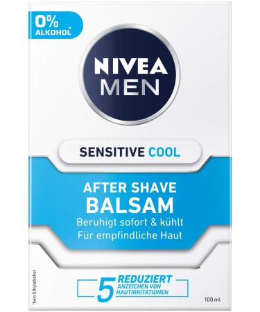 Nivea Men Sensitive Cool After Shave Balm 100ml - Soothing Skincare with Chamomile & Vitamin E (2 Pack) - International Shipping Available - Buy Online on GoSupps.com