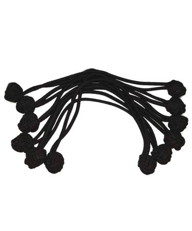 Jumbo Knotted Hair Tie Set // great for natural hair  dreadlocks and thick hair (Black)