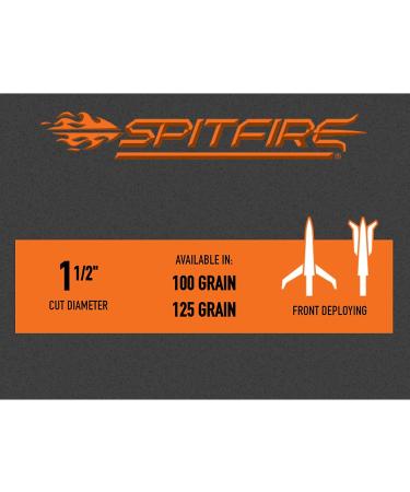 New Archery Products Spitfire 3-Blade 125 Grain Front-Deploying Mechanical Broadhead - Durable & Precise Bowhunting Broadhead (3 Pack) - Buy Online on GoSupps.com