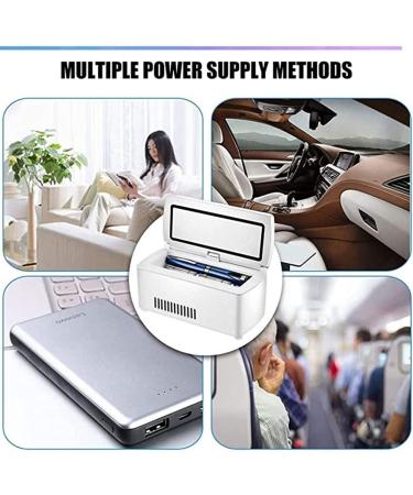 Portable Insulin Cooler Box Mini Insulin Refrigerator Small Travel Box for Medication Keeps Diabetes Medication Cool for Car Travel Home - Buy Online on GoSupps.com