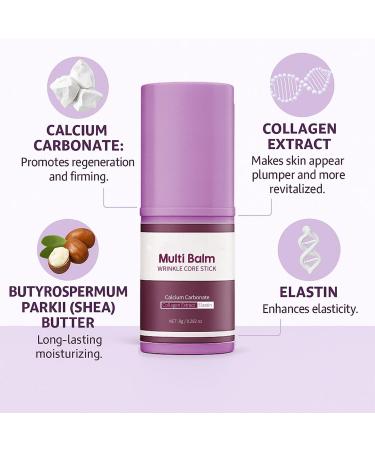 Baorder 2 Pcs Hydrating Multi Balm Stick Collagen Moisturizing Stick Moisturizing Cream with Vitamin E Suitable for Eyes Face Neck All Skin Types - Buy Online on GoSupps.com