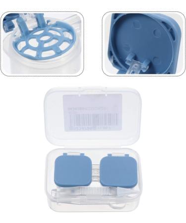 Exceart Mini Lens Container - Automatic Lens Cleaning System & Travel Case with Tweezers (Blue) | Optimize Your Lens Care - Buy Online on GoSupps.com