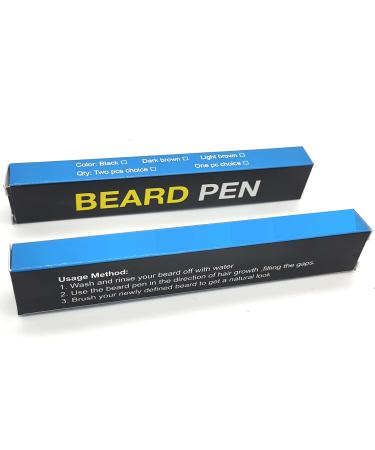 HWU Beard Pencil Filler for Men - Long Lasting Natural Finish Beard & Moustache Dye Kit in Black - Buy Online on GoSupps.com
