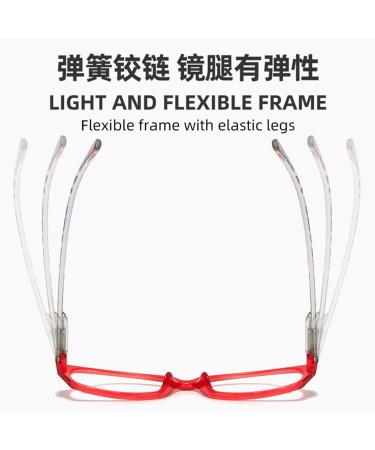 Shop Iynwbjts Ultra-Light Anti-Blue Light Reading Glasses for Seniors - Fashionable Purple Design 2.00 Magnification - Buy Online on GoSupps.com
