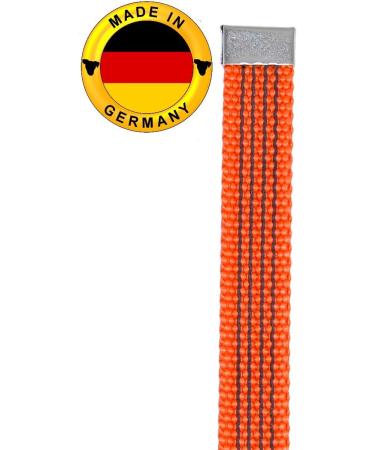 Twinkys Dog Style 15mm Wide Tow Leash - Durable 25m for Dogs Up to 50kg - Rubberized No Hand Loop Made in Germany - Orange - Buy Online on GoSupps.com