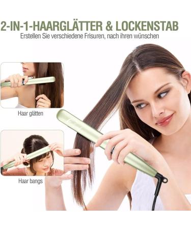Culwad 25mm Iron Hair Smoothing Tool - Ceramic Plates Digital Display Dual Voltage Auto Shut-off - Green - Buy Online on GoSupps.com