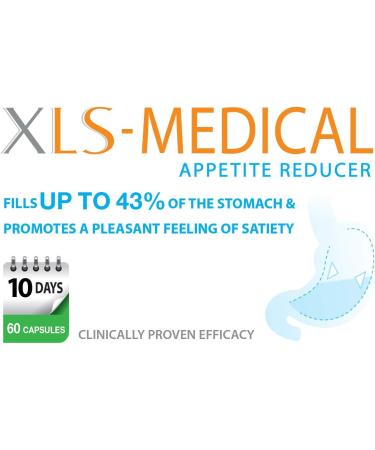 XLS Medical Appetite Reducer - Hunger Control for Weight Loss - 60 Capsules - 10 Days Treatment - Buy Online on GoSupps.com