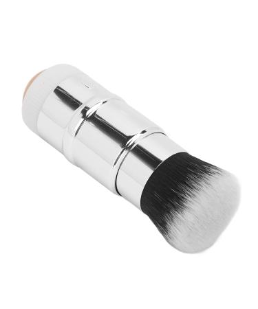 Double Headed Foundation Brush & Volcanic Stone Oil Control Roller - 2 in 1 Facial Oil Absorbing Tool for Face & Neck (Coffee) - Shop Internationally - Buy Online on GoSupps.com
