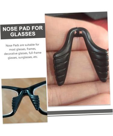 Coheali 4-Piece Glasses Nose Pads & Fastening Tools Set - Saddle Brace & Handle for Children's Glasses - Black Pebble Gel Sunglasses (2.8x2.5cm) | International Shipping Available - Buy Online on GoSupps.com
