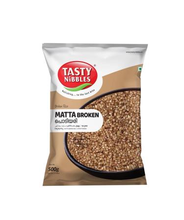 Tasty Nibbles Palakkadan Matta Broken Red Rice Healthy Nutritious Indian Origin 500G (Pack of 1)